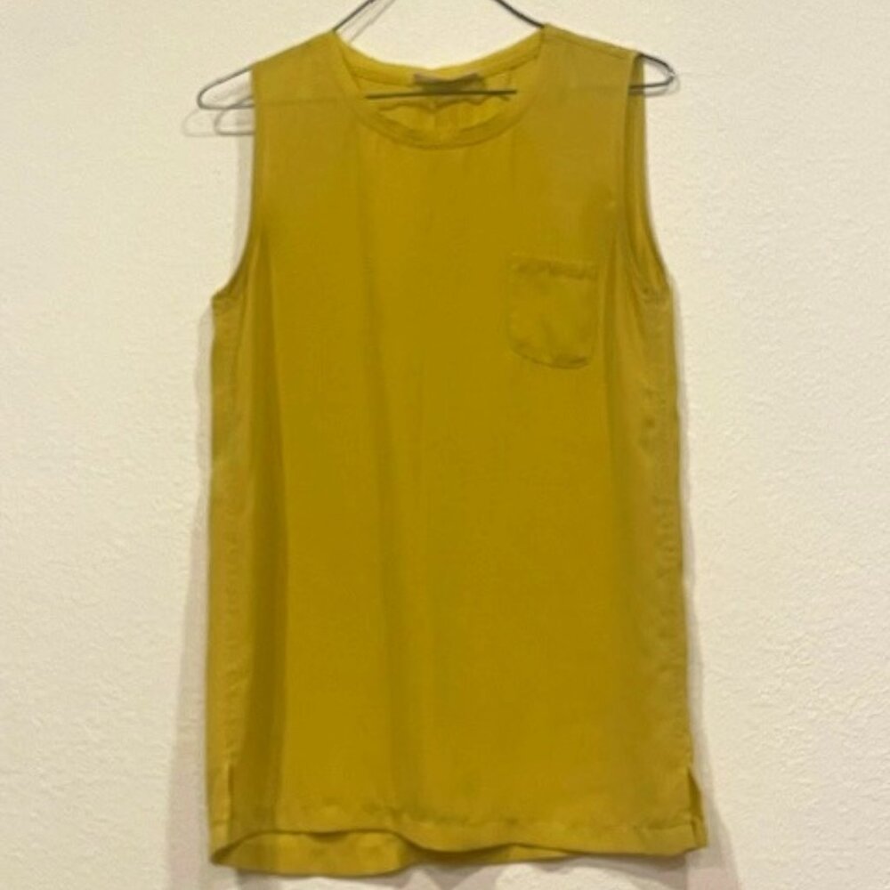 Sleeveless Yellow/Green Blouse